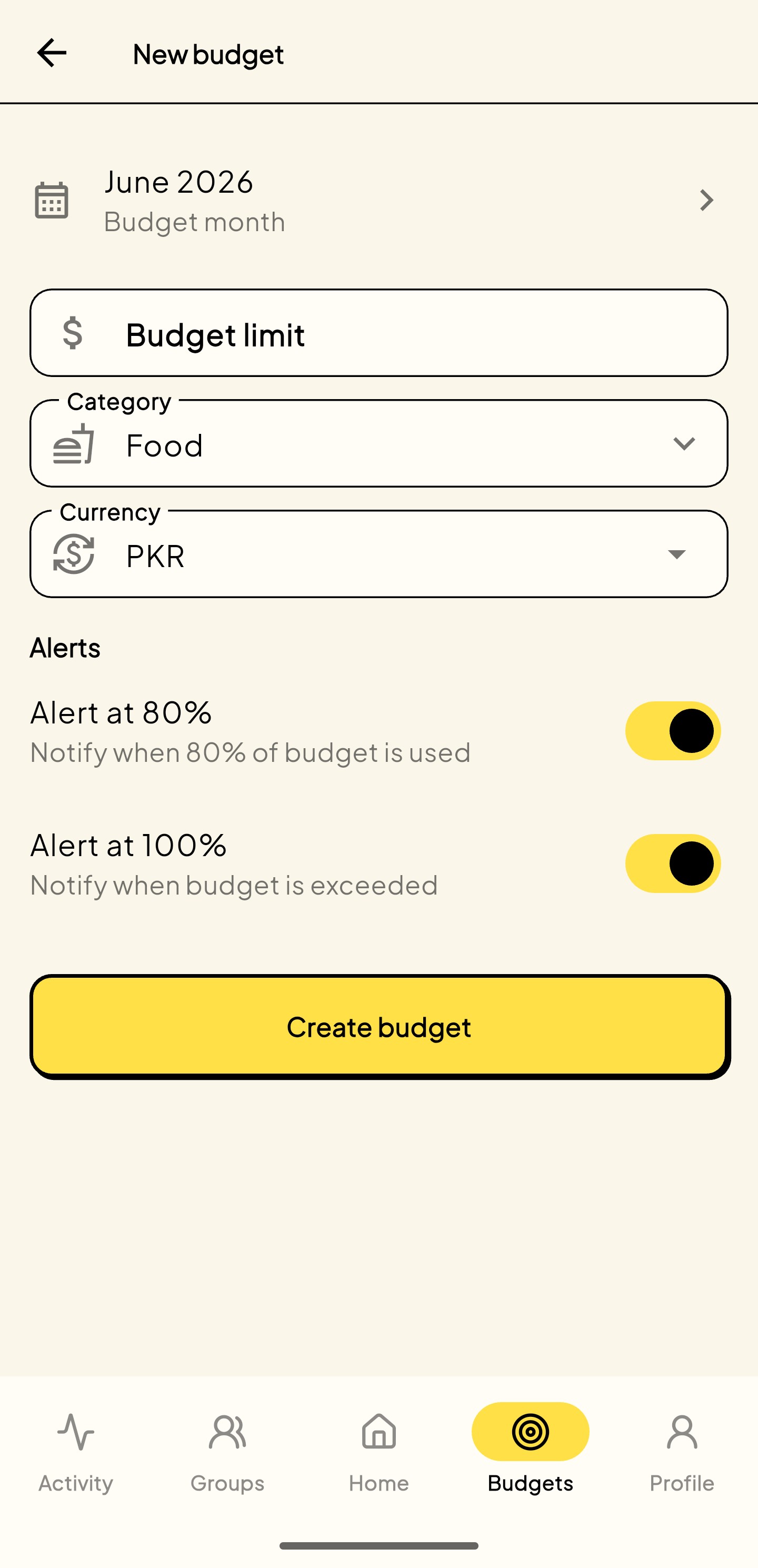Budgets